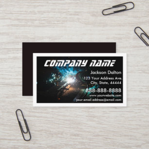 Modern Welding Service and Fabrication Photo Visitkort