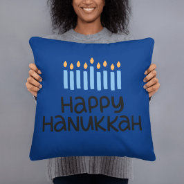Modern Whimsical Lycklig Hanukkah Dekorativ kudde