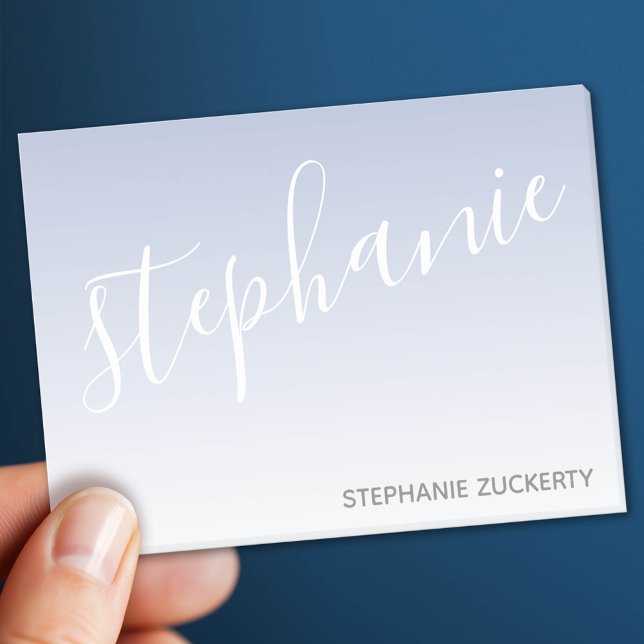 Modern Whimsical - orchid ombre handskriven Post-it Block (Custom Post It Notepad)