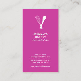 MODERN WHISK & SPOON LOGOTYP om BERRY-Affärskortet Visitkort