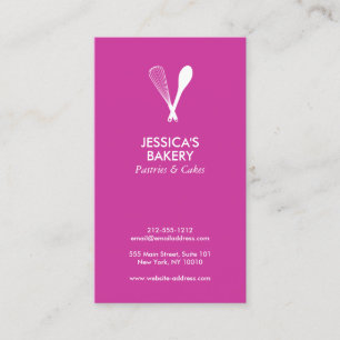 MODERN WHISK & SPOON LOGOTYP om BERRY-Affärskortet Visitkort