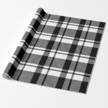 Modern White and Black Tartan Play