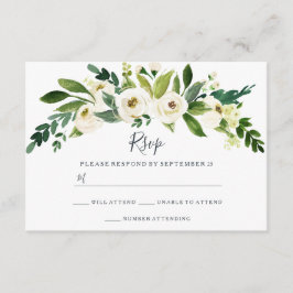 Modern White Blommigt Garden Wedmeds OSA