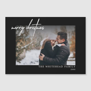 Modern White God jul Black Magnetic Card