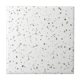 Modern White Grått Brown Terrazzo Kakelplatta