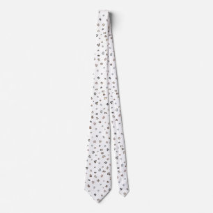 Modern White Leopard Print Slips