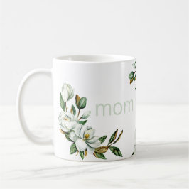Modern White Magnolia Mors dag Kaffemugg