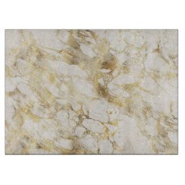 Modern White och Guld Marble Mönster