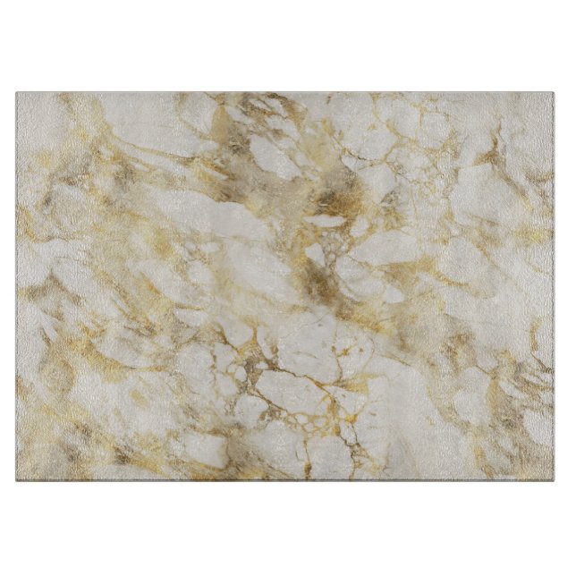 Modern White och Guld Marble Mönster (Framsidan)