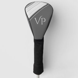 Modern White on Grått Monogram