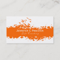 Modern White & Orange Grunge Rand