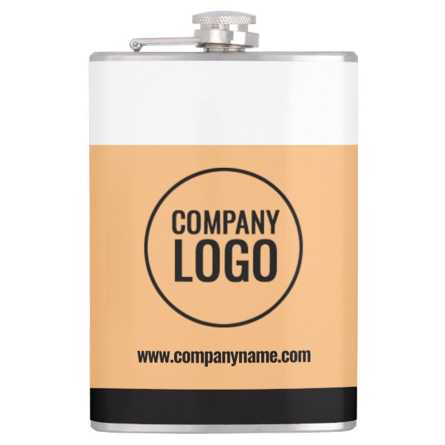 Modern White Peach Black Company Logotyp-webbplats Fickplunta (Framsidan)