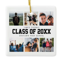 Modern White Photo Collage Studenten Keepsaky