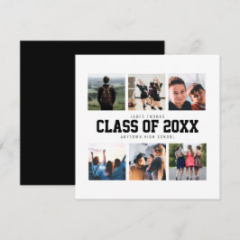Modern White Photo Collage Studenten-meddelande