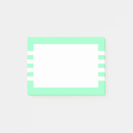 Modern White Rand Mint Grönt Post-it Block