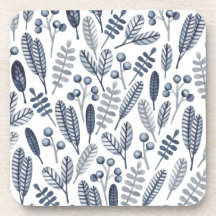 Modern White Scandinavian Blommönster