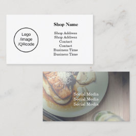 Modern White Shop Visitkort