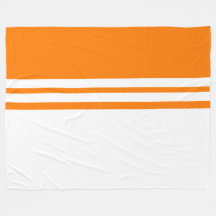 Modern White Tävla Rand Tangerine Färg Block