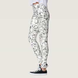 Modern White Terrazzo Leggings