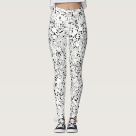 Modern White Terrazzo Leggings