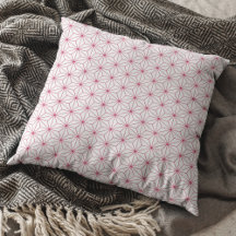 Modern White Viva Magenta Geometric Japanska