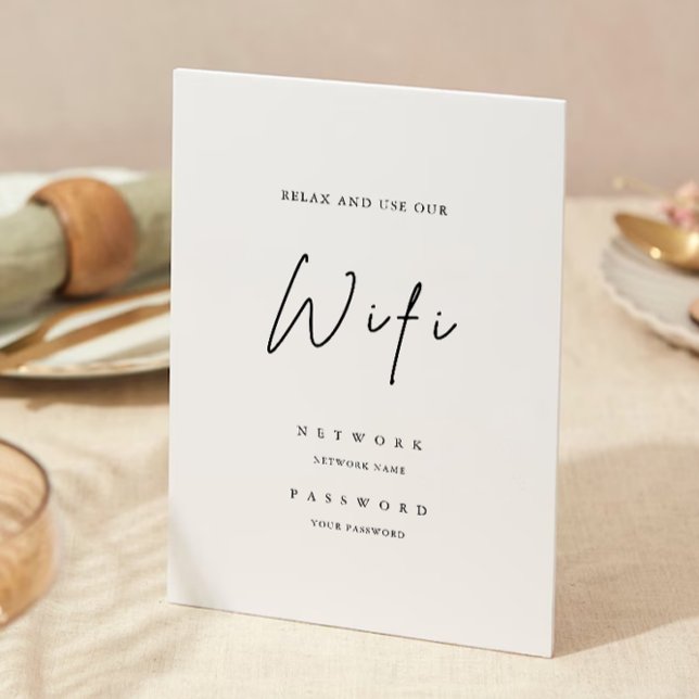 Modern WiFi-kod, WiFi Connect-inbjudan Inbjudningar (Modern Wifi Code, Wifi Connect Invitation)