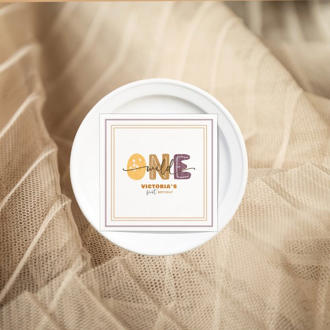 Modern Wild One first birthday  Pappersservett (Skapare uppladdad)