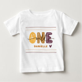 Modern Wild One First Birthday T Shirt