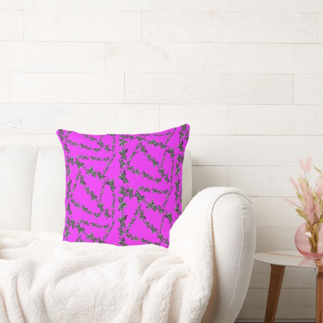 Modern wild purple zebra kudde (Soffa)