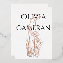 Modern WildblomBröllop