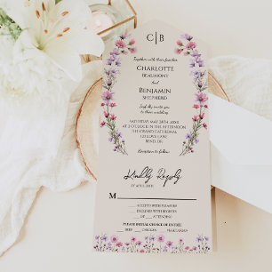 Modern Wildblomige Entree Choice OSA Bröllop
