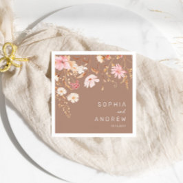 Modern Wildblomma | Botaniskt trädgårdsbröllop Pappersservett