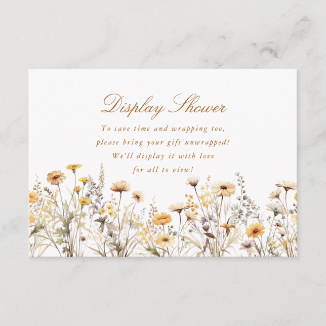 Modern Wildblomma Kärlek är i Visningen Bloom Tilläggskort (Framsida)