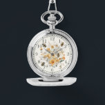 Modern WildblommBlommigt Bee Snyggt Chic Womans Armbandsur<br><div class="desc">Den moderna Blommigten Bee Snyggt Chic Womans Watches har en trendig med en modern blommigt av vildblommor i gult med humla. Skapat av Evco Studio www.zazzle.com/store/evcostudio</div>