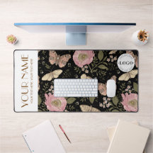 Modern Wildblomme Botanical Black Blommigt Monogra