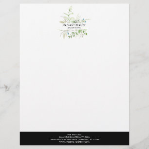 Modern Wildblomme Botanical Business Brevhuvud