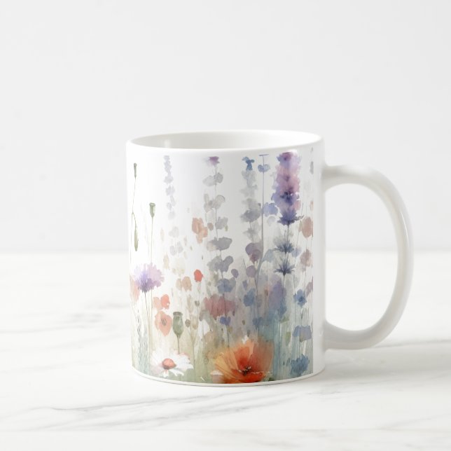 Modern Wildblommor Kaffemugg (Höger)