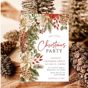 Modern Winter Corporate-jul i Party Inbjudningar