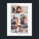 Modern Winter-julfotopassage-Helgdag Vykort<br><div class="desc">Minimal- och elegant-design tryckt Modern vinterjul Fyra vykort för fotokollage-Helgdag som kan anpassas med din text. Klicka på knappen "Anpassa" och använda verktyg som är utformat för att ändra mallen. Kolla in Graphic Art Design-arkivet för andra produkter som matchar den här designen!</div>