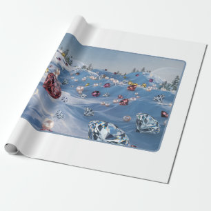 Modern Winter Luxe Wrapping Papper Presentpapper