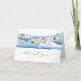 Modern Winter Snow It Takes A Village Baby Shower  Tack Kort