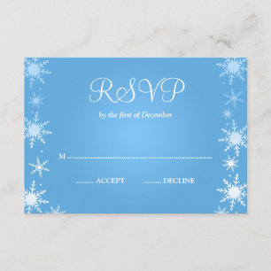 Modern Winter Wonderland Snowflake OSA Kort