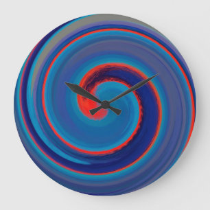 Modern wirl-Abstrakt art. 30 Stor Klocka