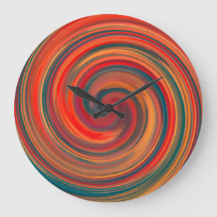 Modern wirl-Abstrakt art. 31 Stor Klocka