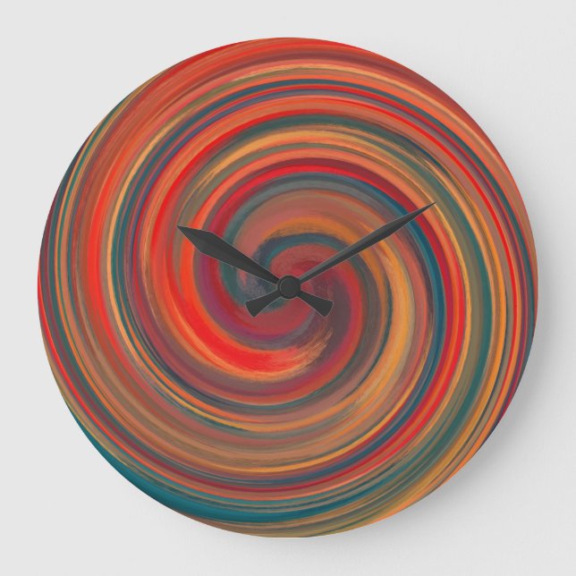 Modern wirl-Abstrakt art. 31 Stor Klocka (Framsida)