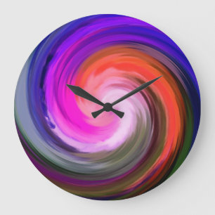Modern wirl-Abstrakt art. 34 Stor Klocka