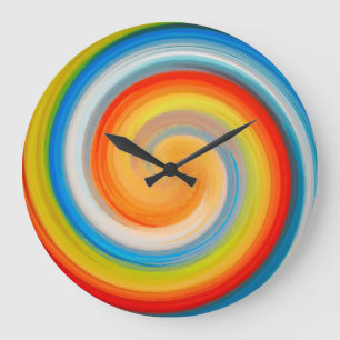 Modern wirl-Abstrakt art. 35 Stor Klocka