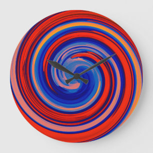Modern wirl-Abstrakt art. 39 Stor Klocka