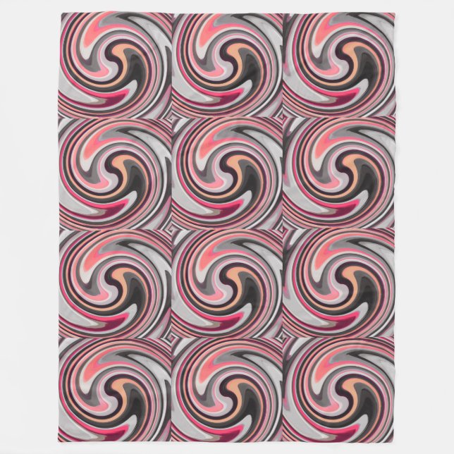 Modern wirl-Abstrakt art. 4 Fleecefilt (Framsidan)
