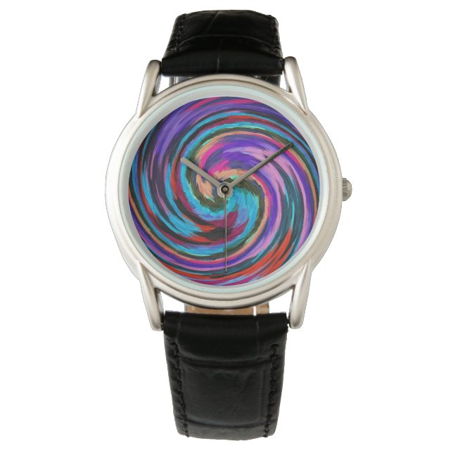 Modern wirl-Abstrakt art. nr 72 Armbandsur (Framsida)